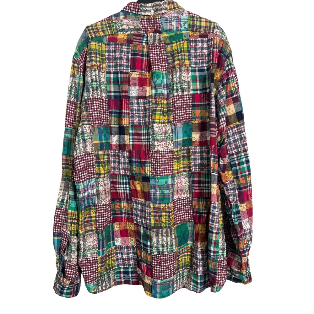 RALPH LAUREN Patchwork Madras Multicolor‎ Button Down Shirt - Picture 3 of 8